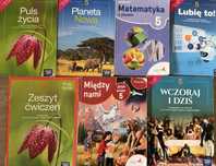 Zestaw z siedmiu podręczników 5 klasa