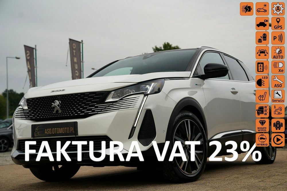 Peugeot 3008 GT ful led skóra masaze ACC kamery EL.KLAPA nawi blis sam parkuje 4x4