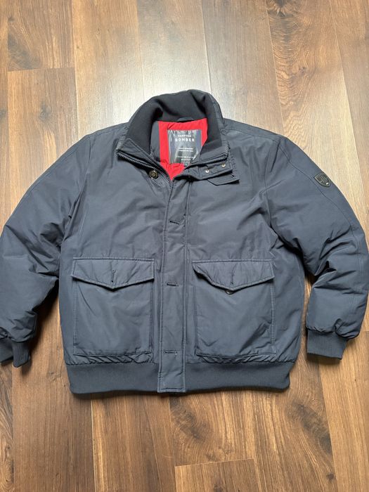 Kurtka męska Tommy Hilfiger puchowa Hampton Bomber Down & Feather