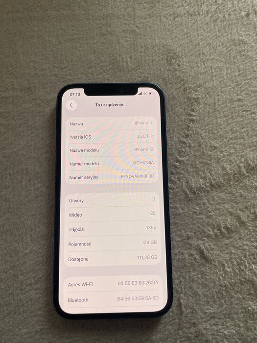 Iphone 12  128gb 100% baterii