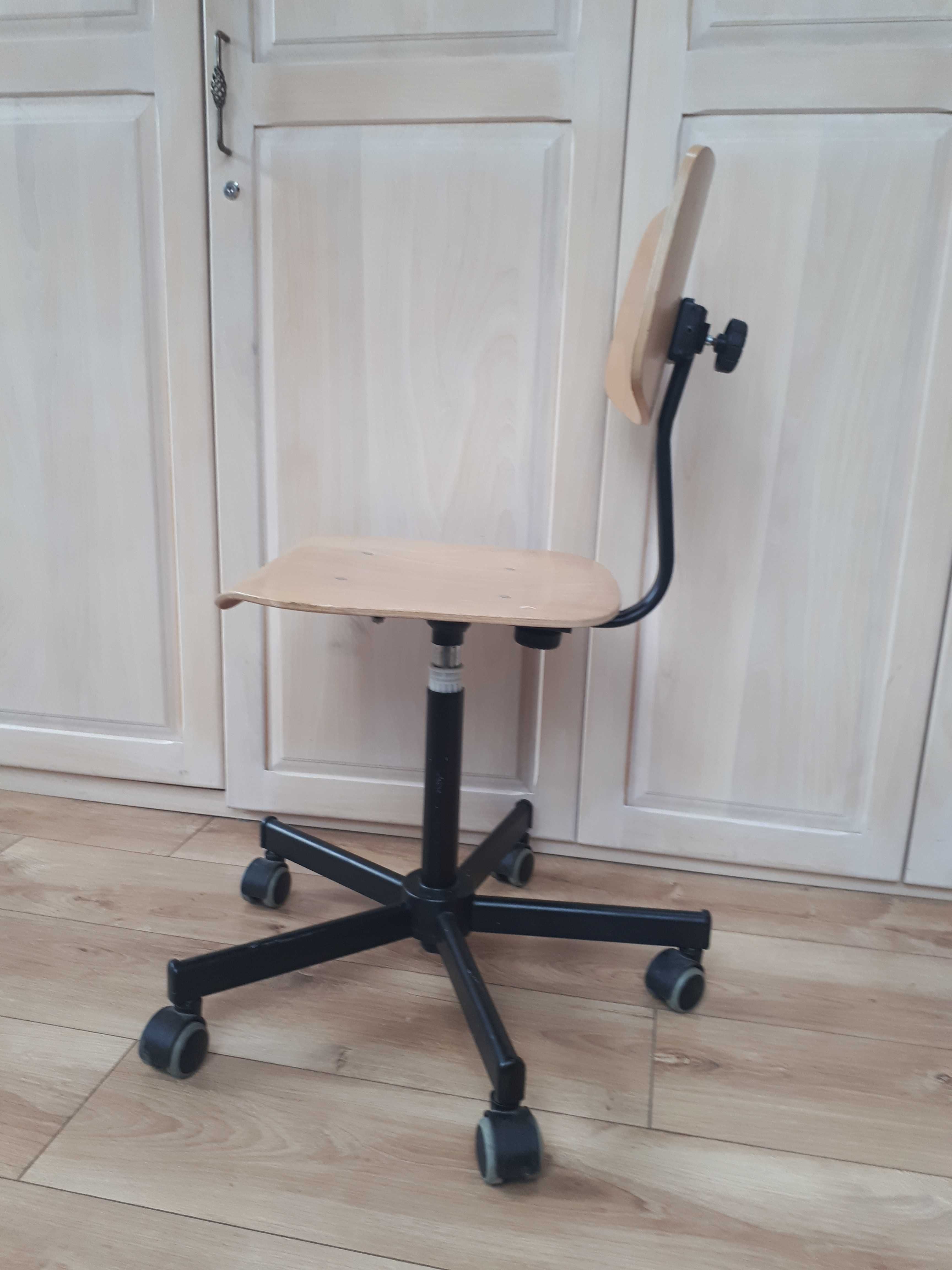 Krzesło, biurko, krzesło obrotowe, drewniane