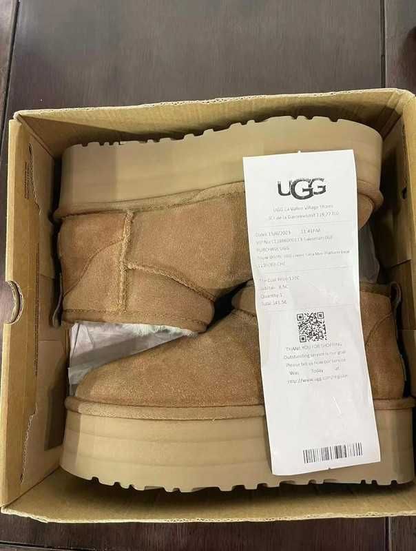 UGG Classic Ultra Mini Platform Boot Chestnut R.37
