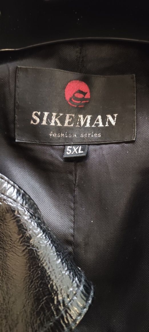Шкіряна жіноча лакована куртка Sikeman