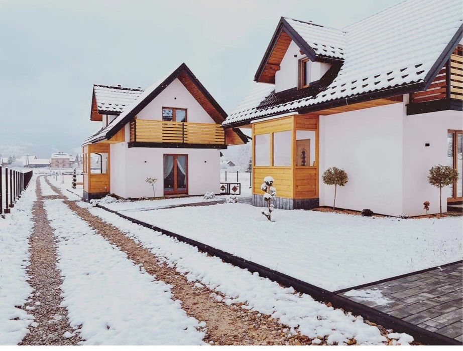 Domki nad jeziorem Czorsztyńskim, Domki w górach na zimę