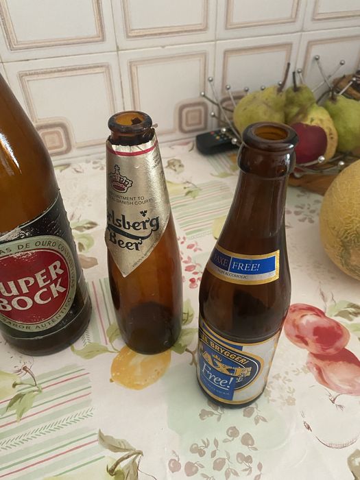 Garrafas cerveja anos 90