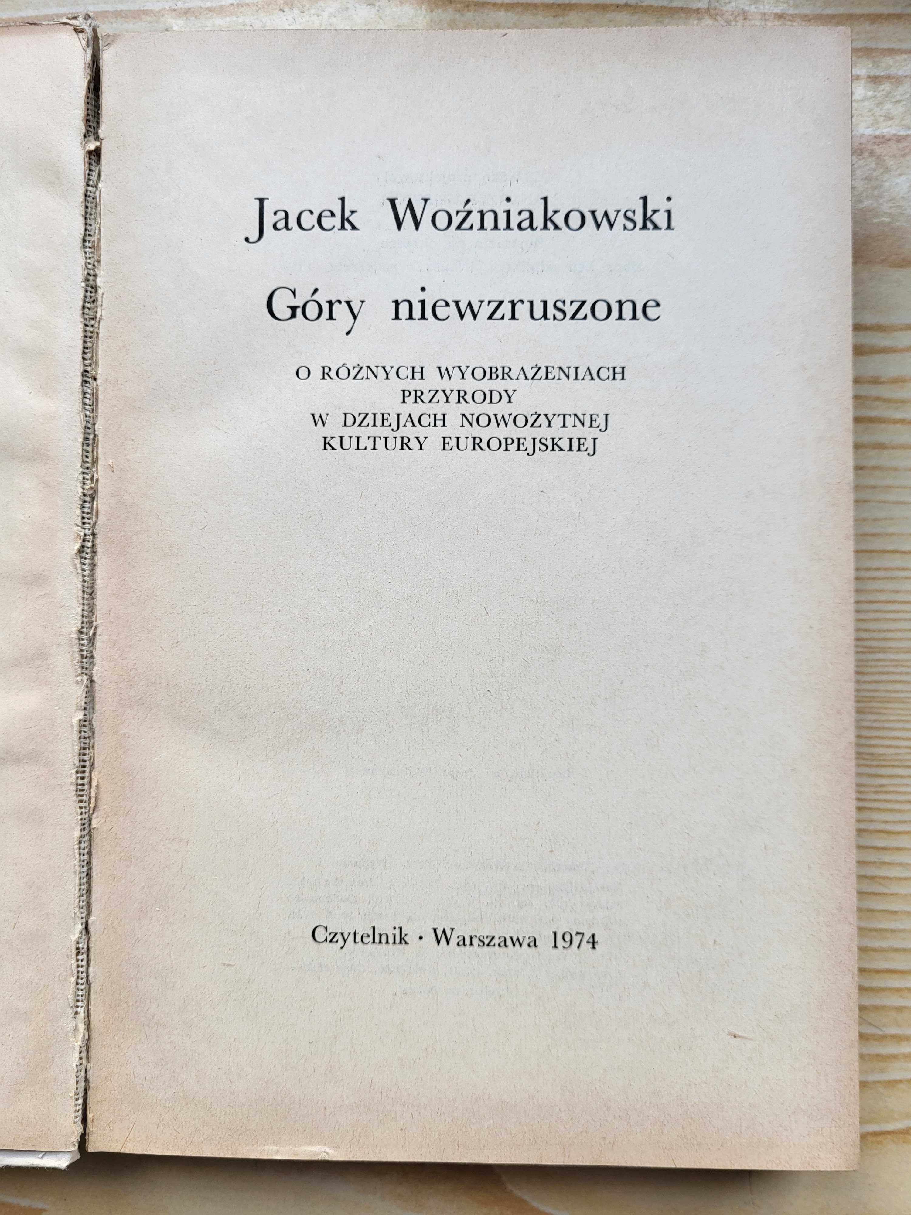 Jacek Woźniakowski "Góry niewzruszone" - stan B. DOBRY - TANIO!