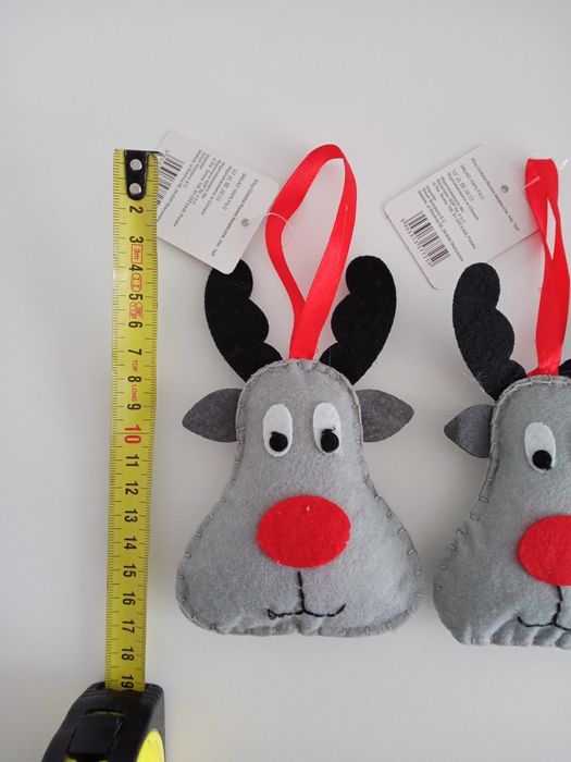 Ozdoby choinkowe z filcu renifer 2 sztuki