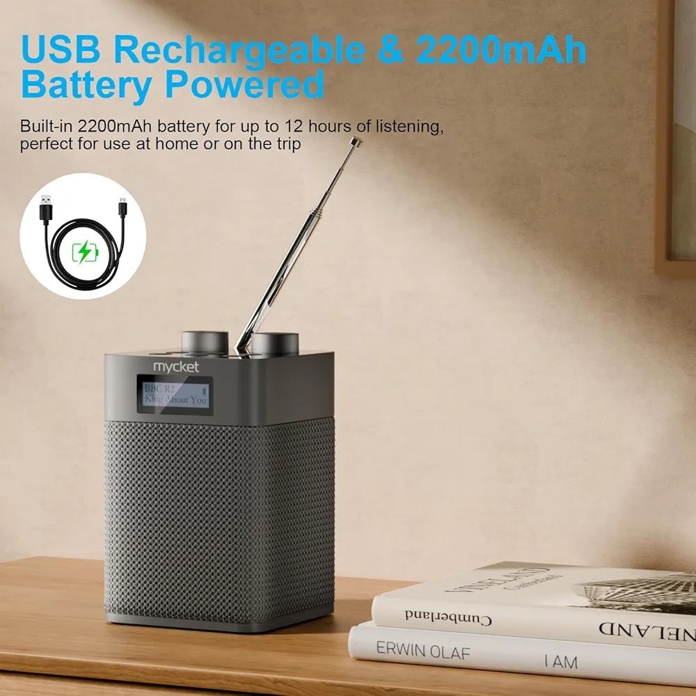 Цифрове радіо Mycket DAB/DAB+ USB MP3 Bluetooth