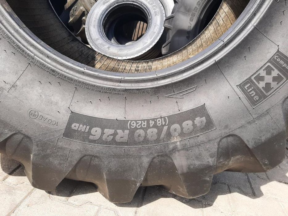Opona używana przemysłowa 480/80R26 MICHELIN XMCL 1800zł W4550