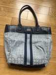Duża torba shopper torebka z uszami granatowa Tommy Hilfiger