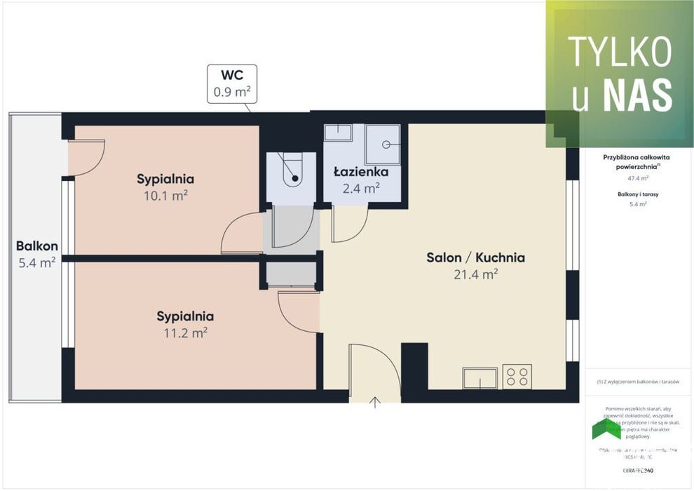 Parter I 3 pok dla rodziny przy bazarku I Gajowa