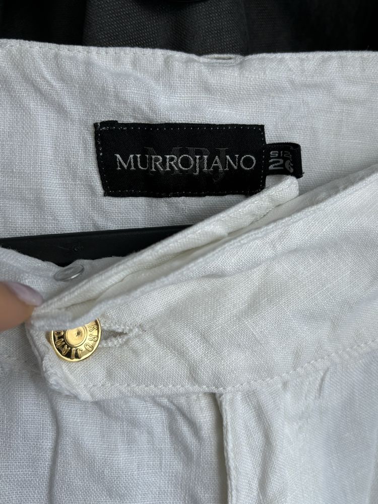 Білі котонові штани/бриджі від Murrojiano 26
