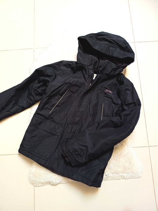 Świetna chłopięca ocieplana kurtka z odpinanym kapturem 158 164 ciepła