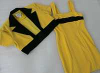 Сделан в Канаде! Жёлтый женский костюм Joseph Ribkoff платье сарафан