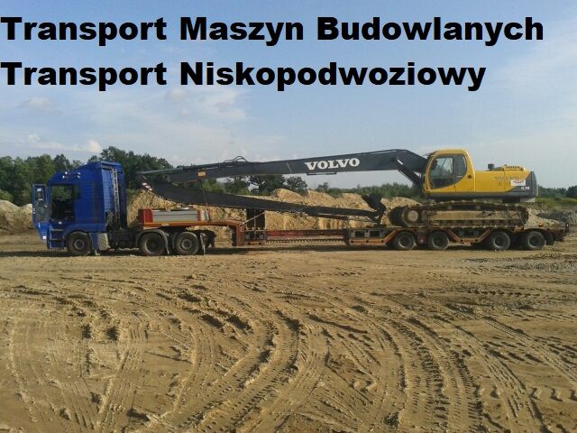 TRANSPORT MASZYN Rolniczych Budowlanych Niskopodwoziowy Ciężki