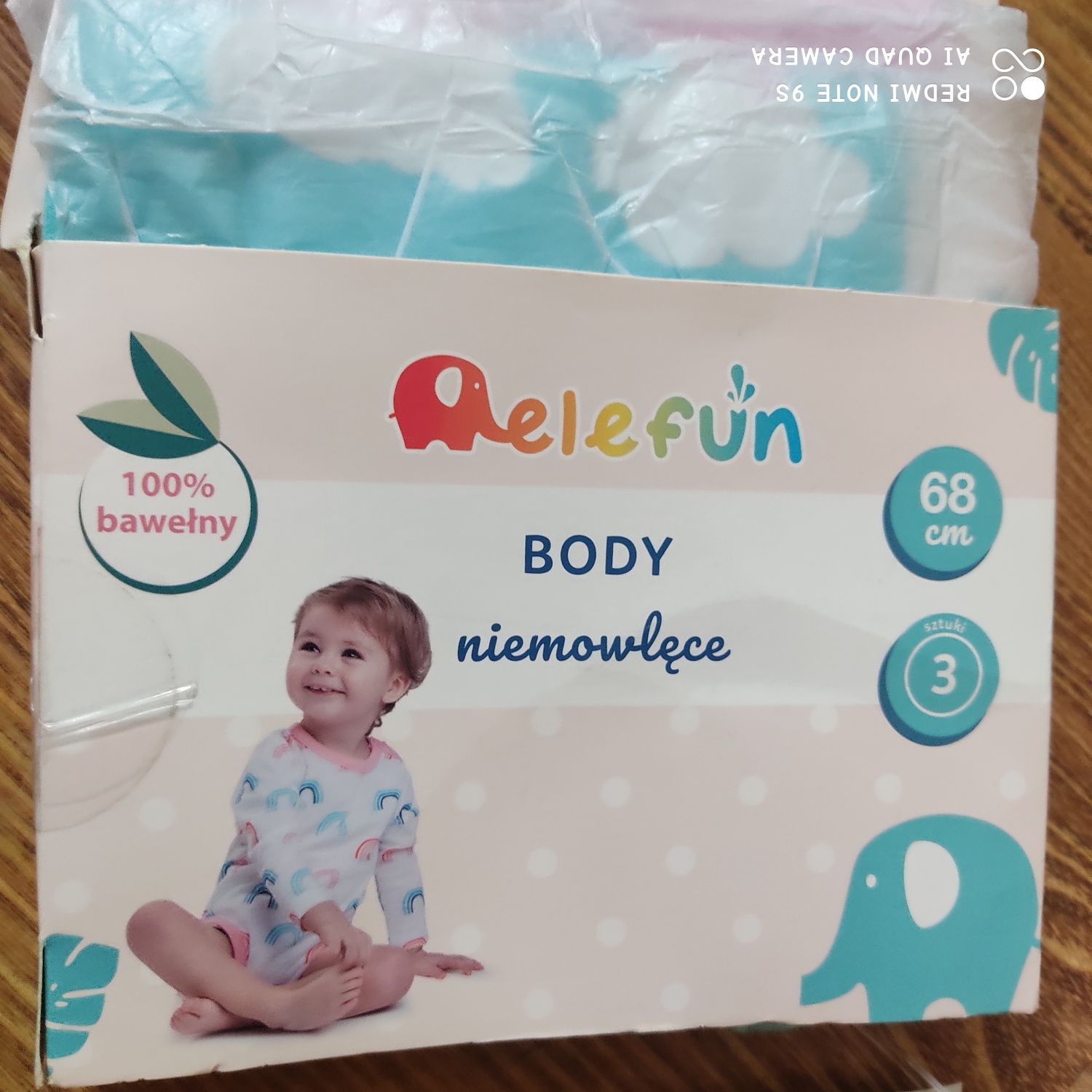 Body niemowlęce rozm 68cm *3sztuki/nowe