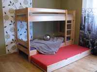 Lity buk łóżko piętrowe drewniane bukowe Producent