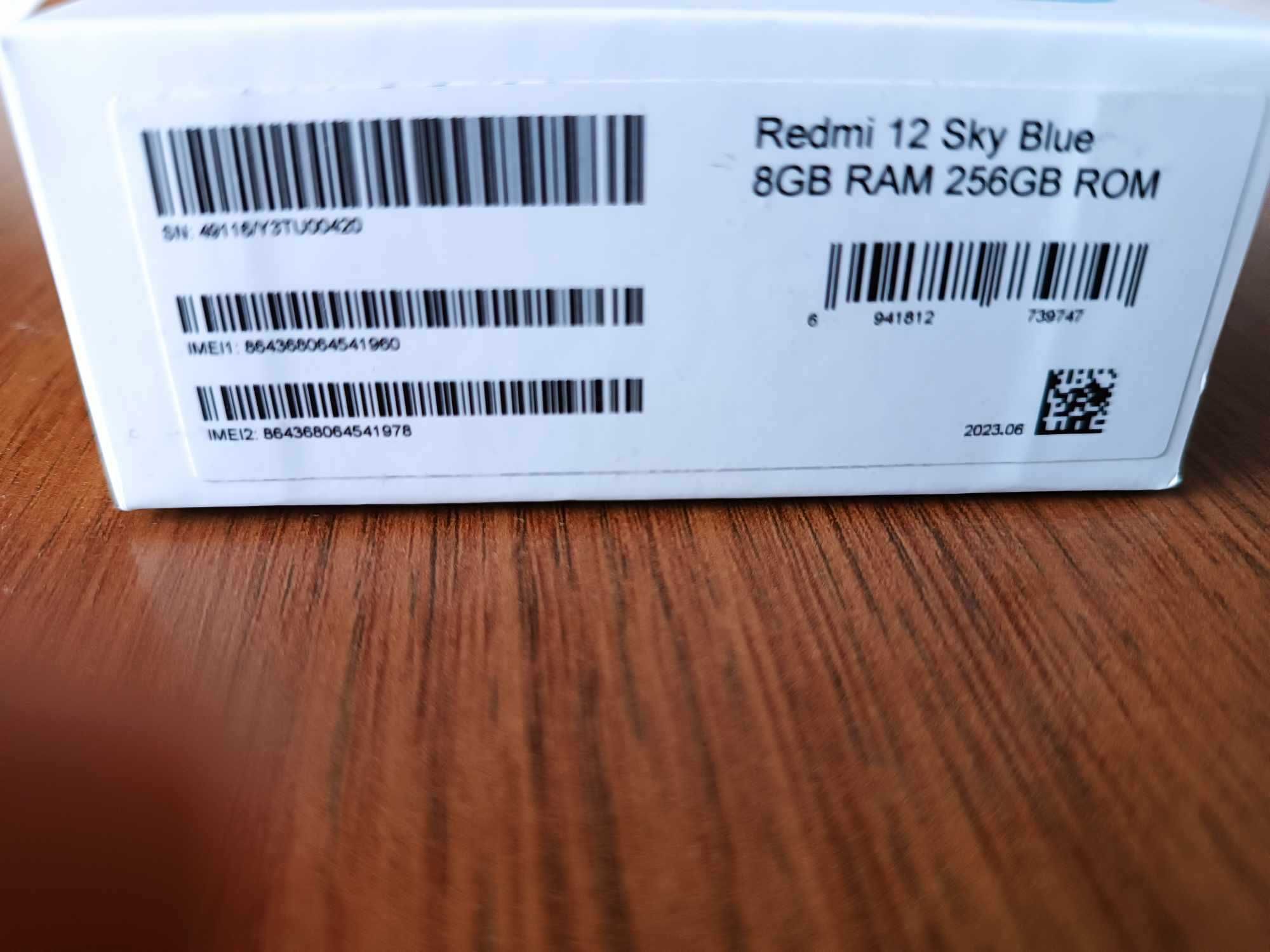 Xiaomi Redmi 12 Sky Blue oryginalnie zapakowane