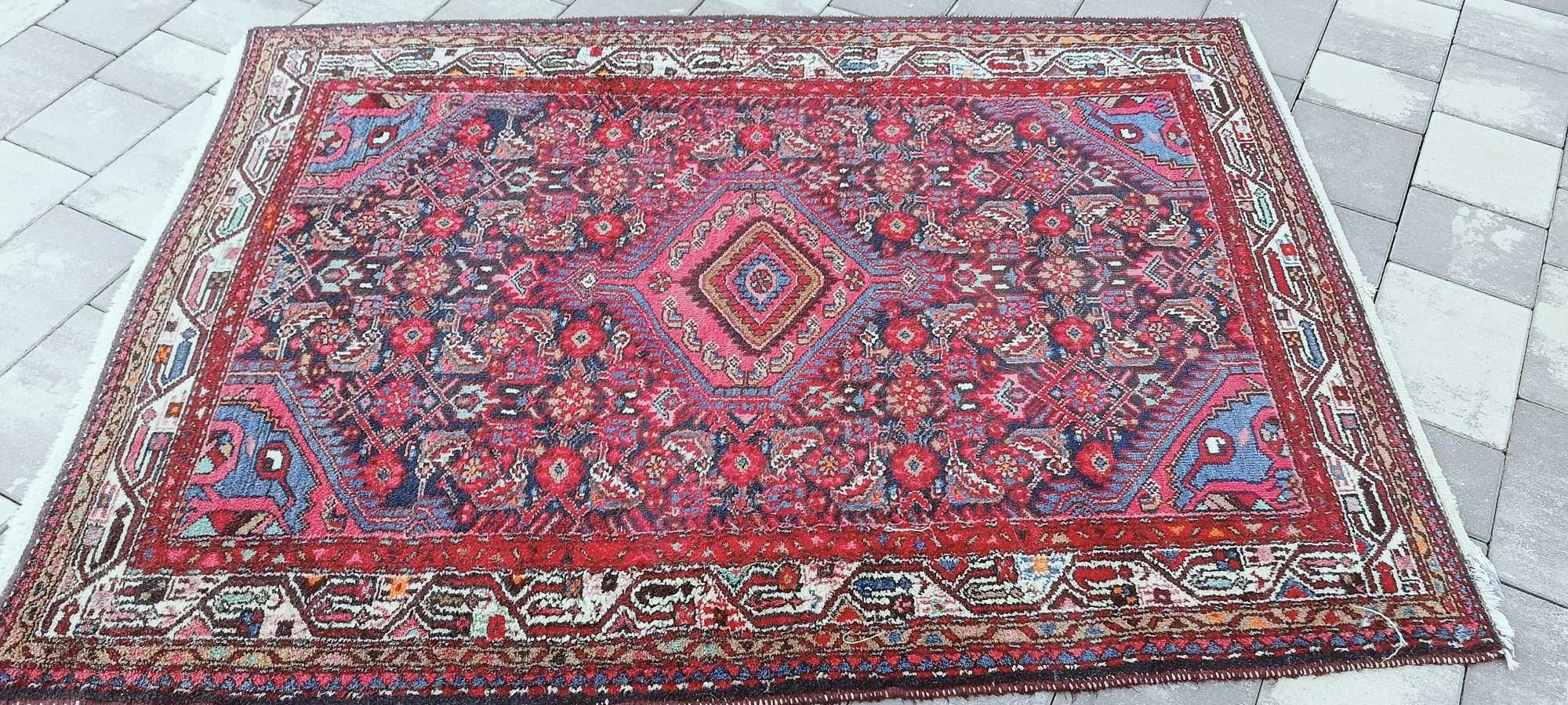 Hamadan ręcznie tkany dywan wełniany 162 x 103 cm wełna 100%