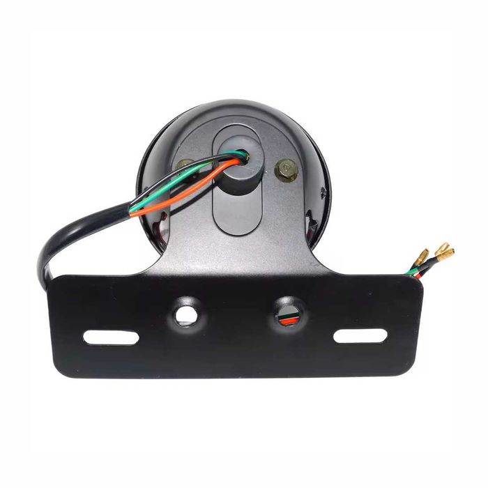 Farolim traseiro LED 12V suporte matrícula central - chopper bobber