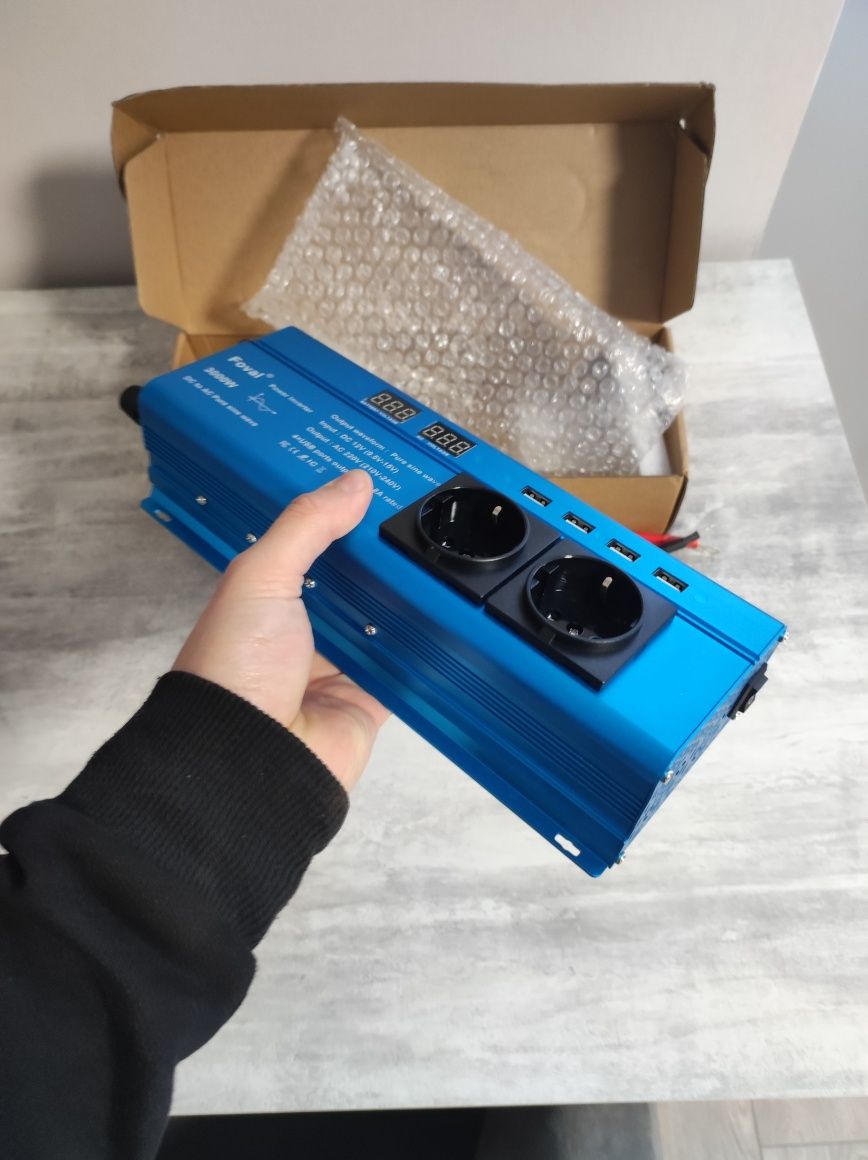 Інвертор 12v~220v чистий синус 3000w