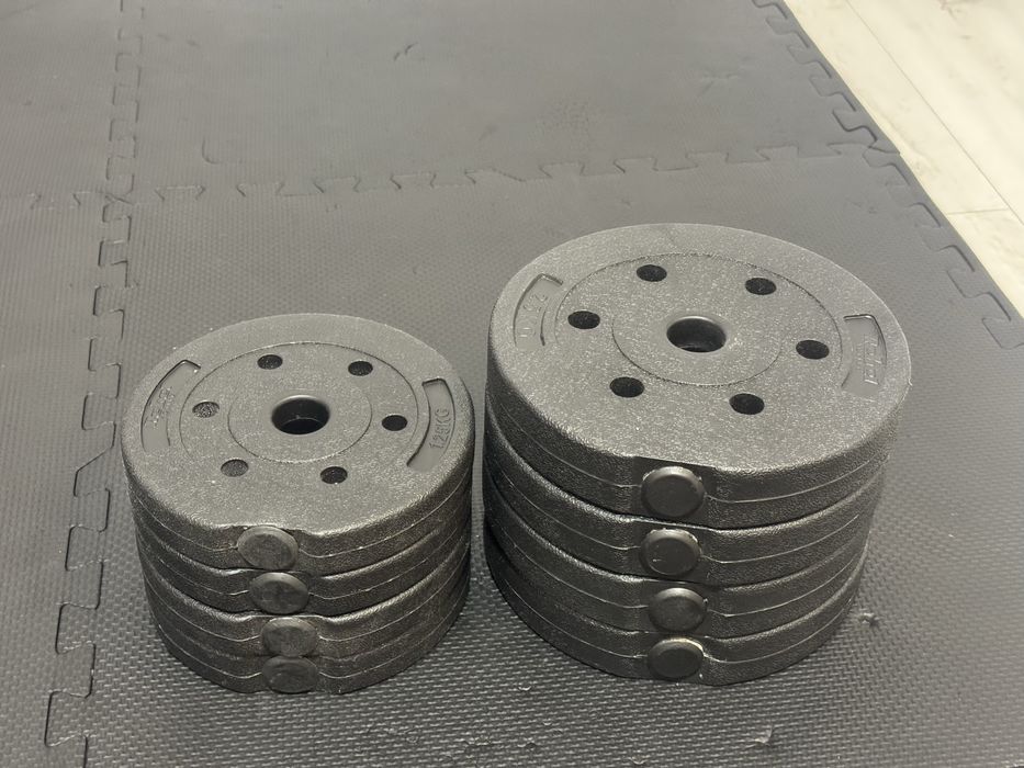 Hantle 2x 20kg niebieskie