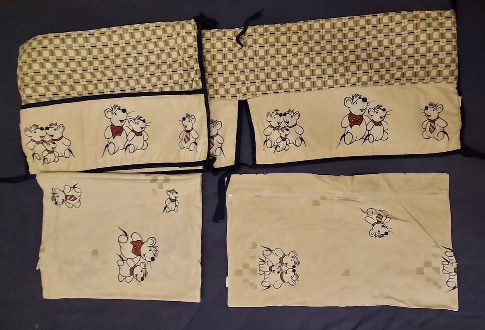 Komplet pościeli do łóżeczka 3 kpl ochraniacz dla niemowlaka