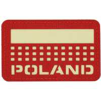 M-Tac Naszywka Patch Flaga Poland Laser Cut Red Luminate