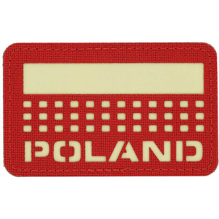 M-Tac Naszywka Patch Flaga Poland Laser Cut Red Luminate