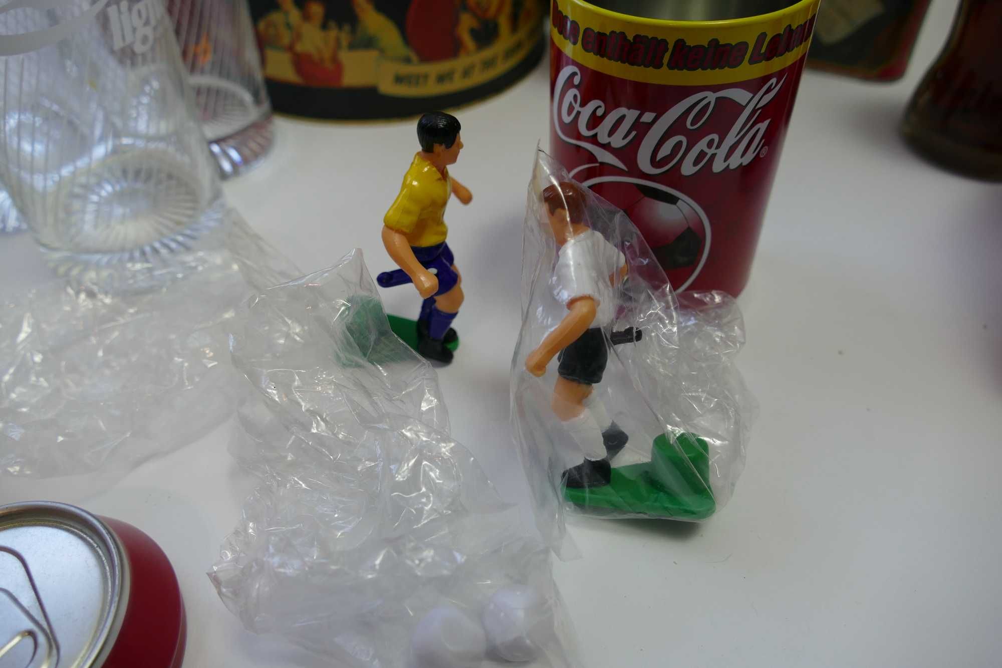 COCA COLA puszka kubek z piłkarzykami RARYTAS, zestaw kolekcjonerski