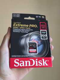 Новая 512GB Sandisk SD C10 UHS-I карта памяти