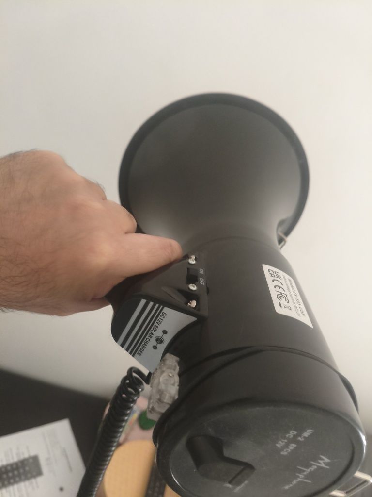 Megafone preto 80w