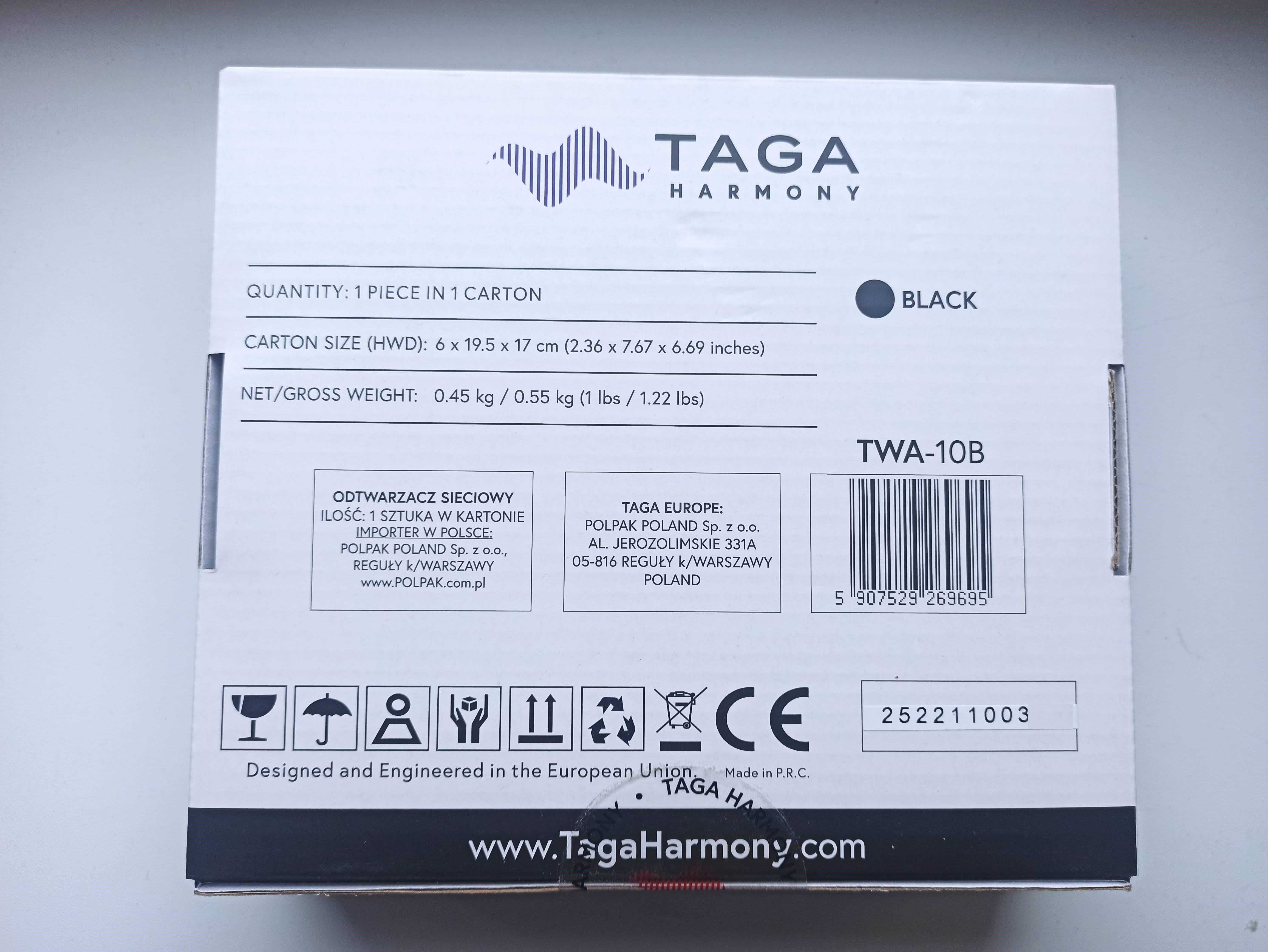 TAGA HARMONY TWA-10B odtwarzacz sieciowy, NOWY