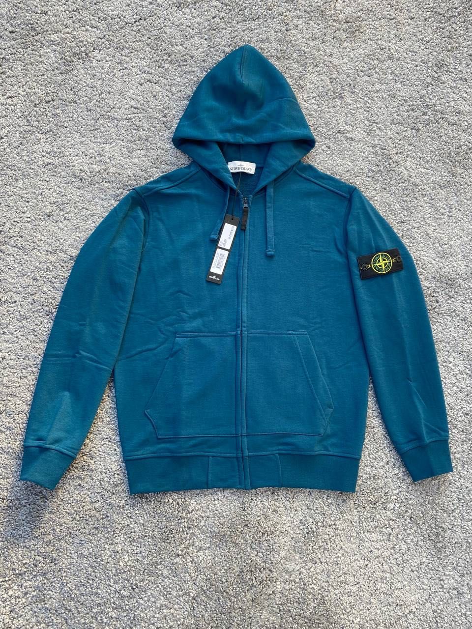 Зіп Худі Stone Island - Темно Синя Кофта Стон Айленд - Світшот Стонік