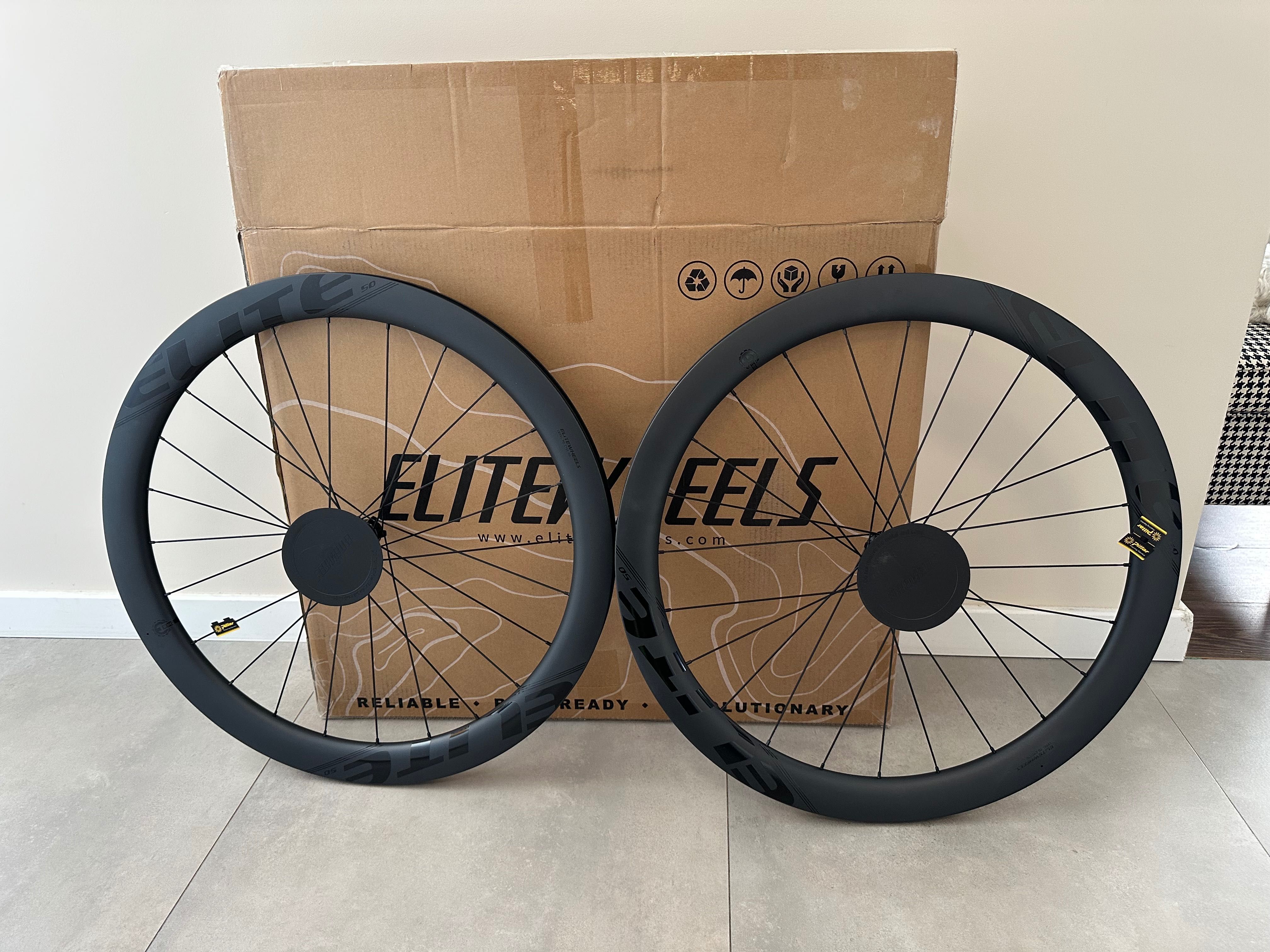 Elitewheels ENT-DISC Koła Karbonowe Elite 50 mm stożek -NOWE