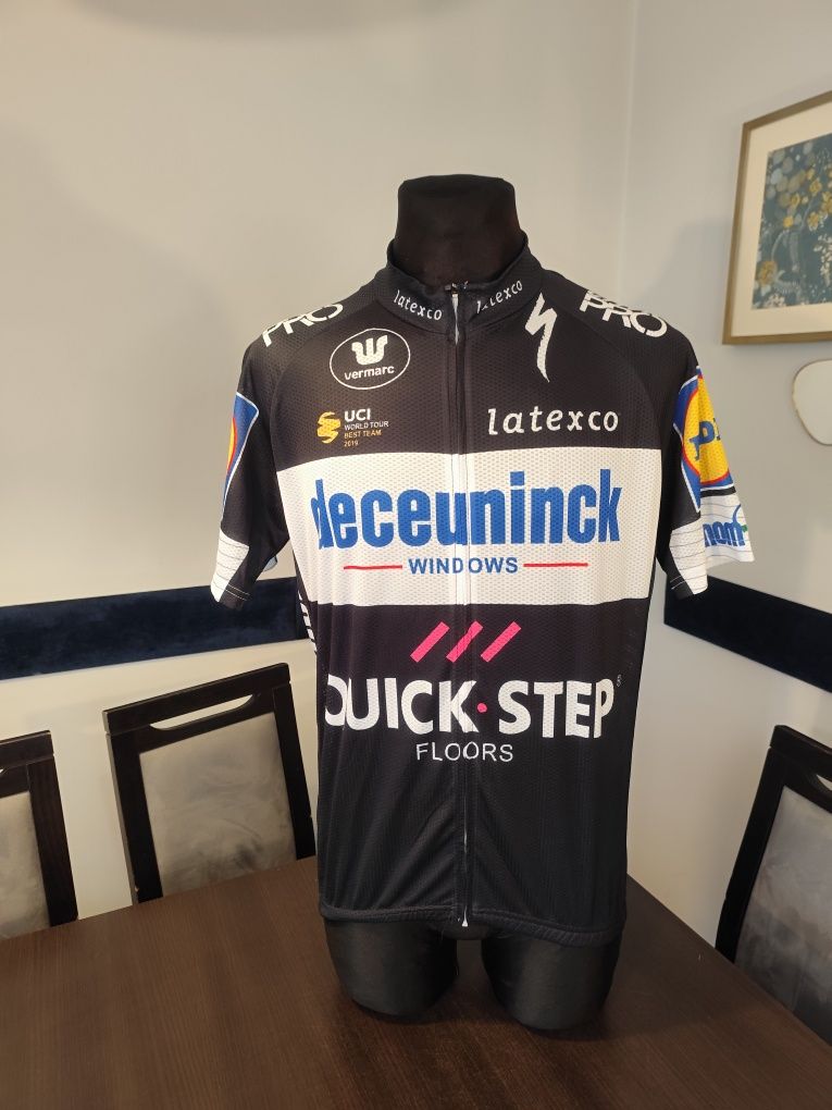 Nowa koszulka kolarska Soudal Quick-Step fajna na rower rowerowa