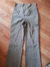 .10wo) eleganckie spodnie ciążowe r 34 szerokie nogawki