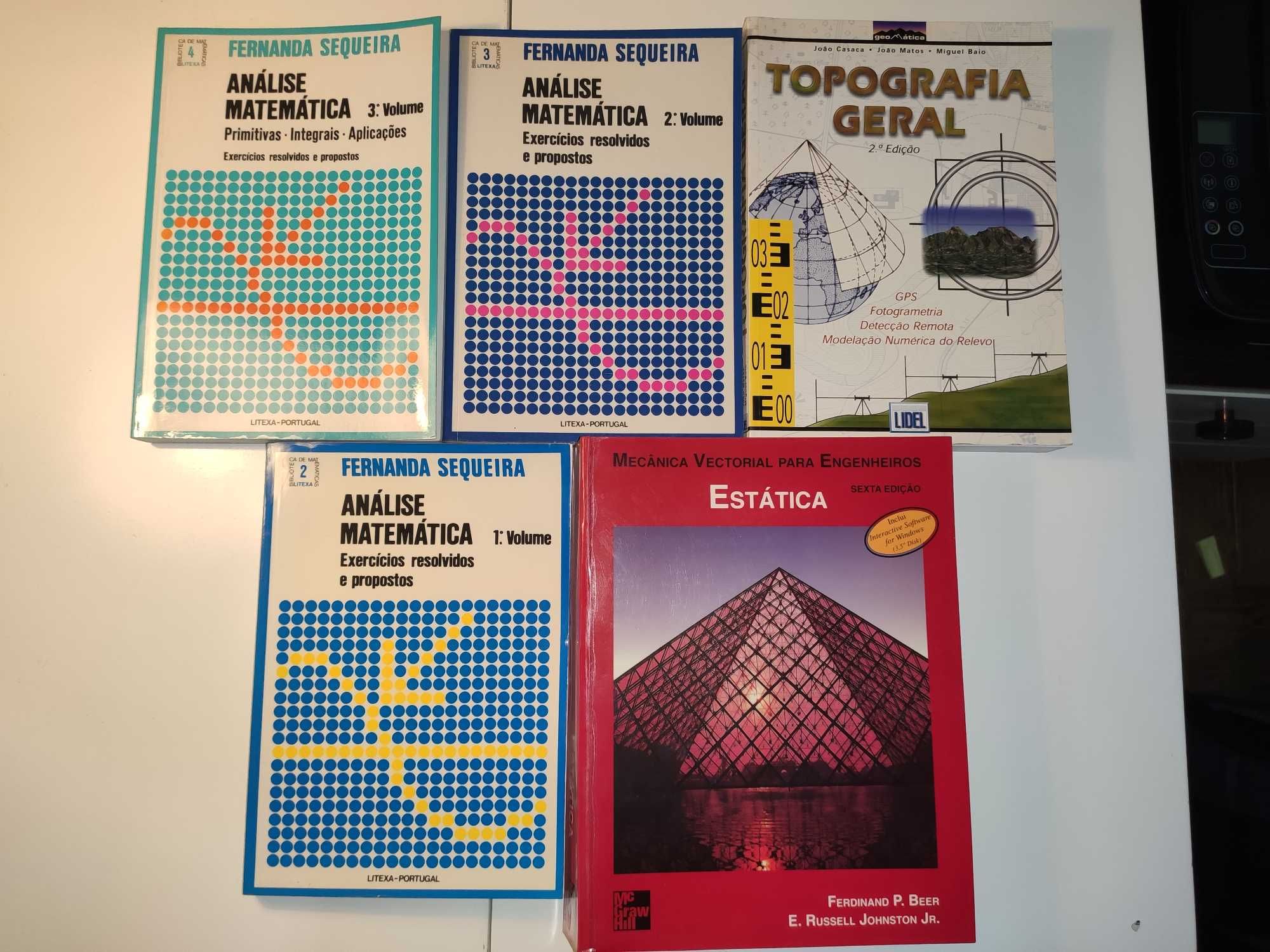 Vários Livros: Engenharia, Matemática, Álgebra, Desenho Técnico, etc.