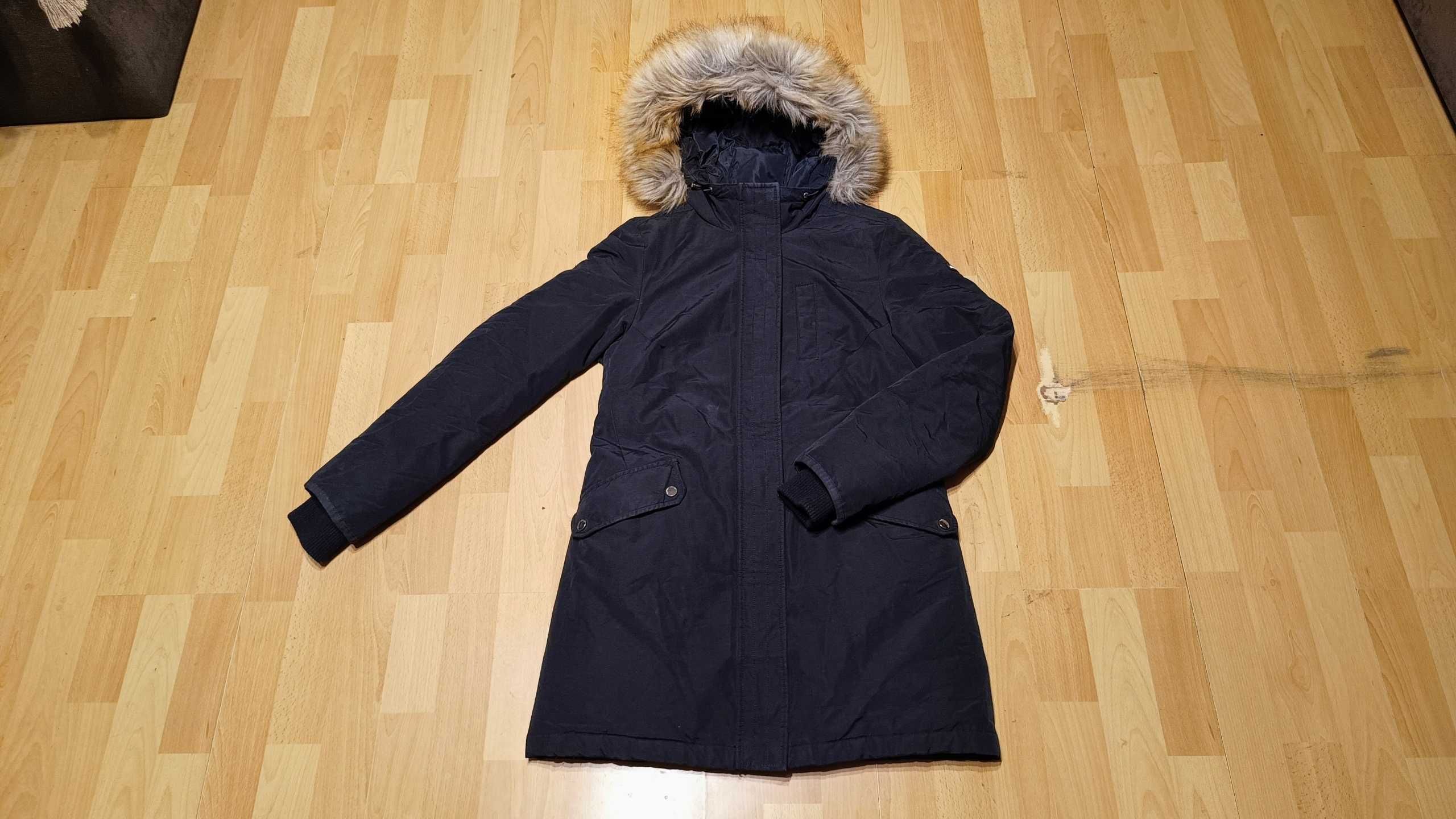 Damska zimowa kurtka puchowa 3/4 TOMMY JEANS TECHNICAL DOWN r.S st.bdb