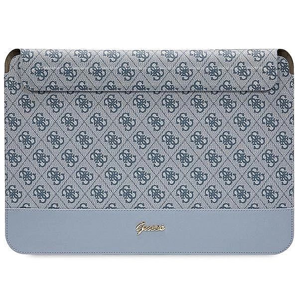 Pokrowiec Guess 4G Stripe Metal Logo na laptopa 14" - niebieski