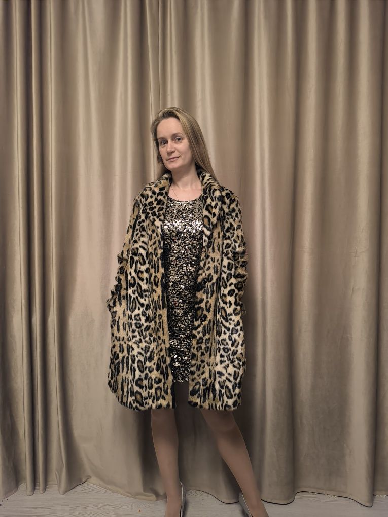 Шуба жіноча леопардова Topshop