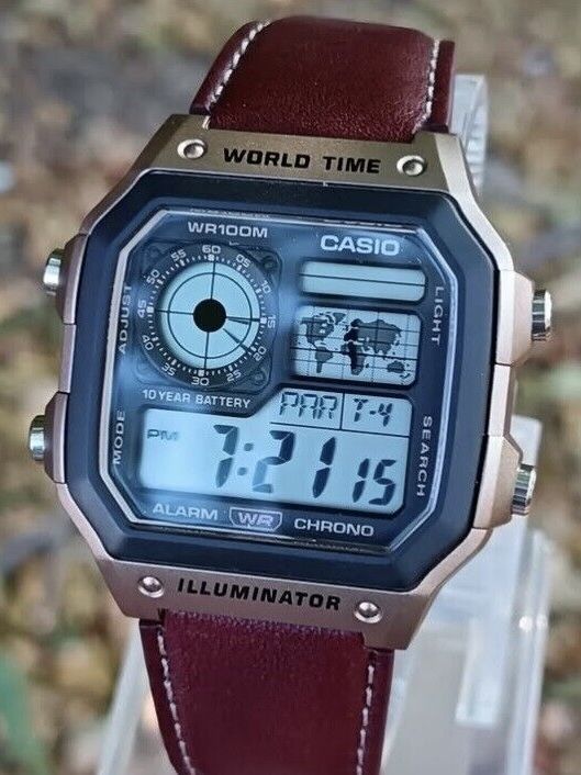 Годинник чоловічий Casio AE-1200WHL-5A Оригінал Гарантія Часы Касио