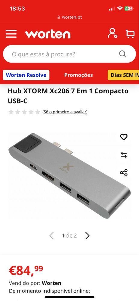 Adaptadores USB-C Hub 7in1/4in1/2xhdmi NOVOS