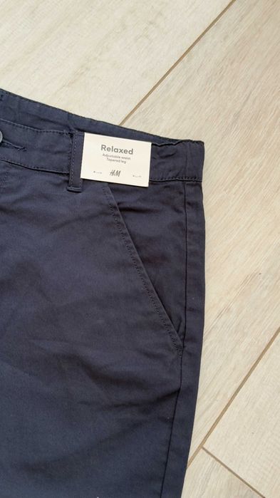 Брюки чинос сині від h&m ріст від 116 до 140 см