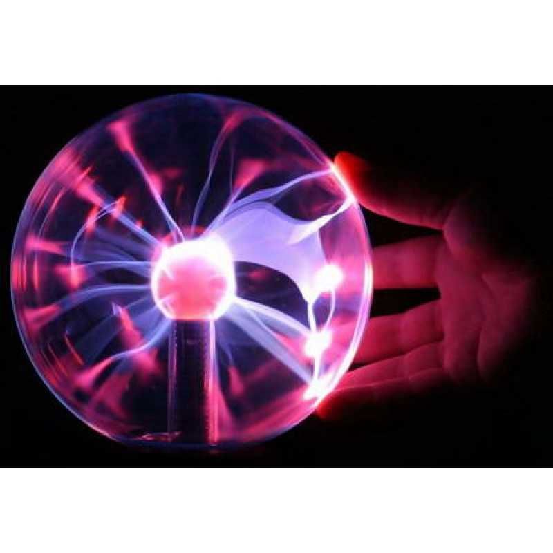 Атмосферний нічник Plasma Ball, плазмова електрокуля, тактильний шар