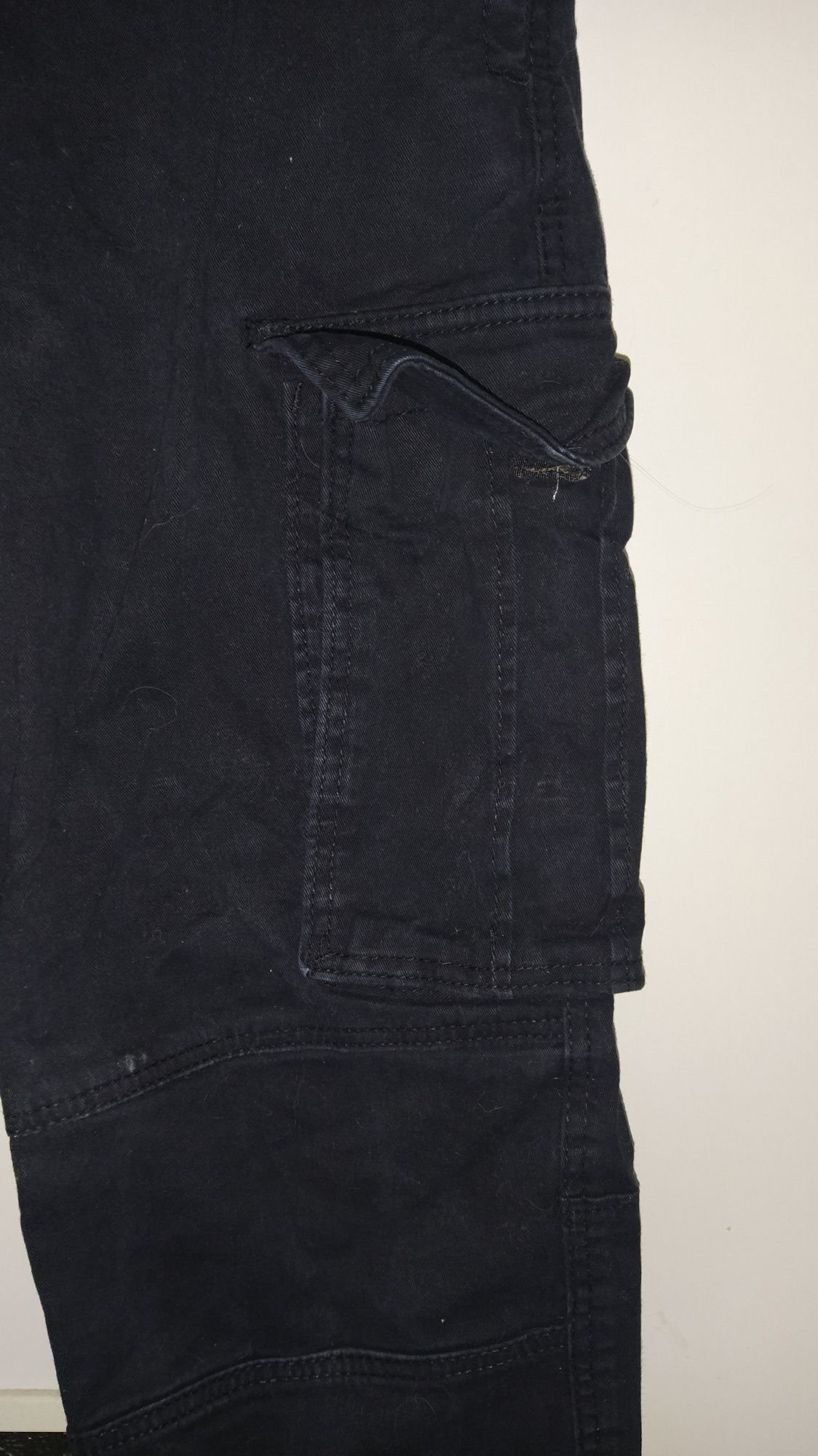 Jeansy czarny, rozmiar 152, H&M