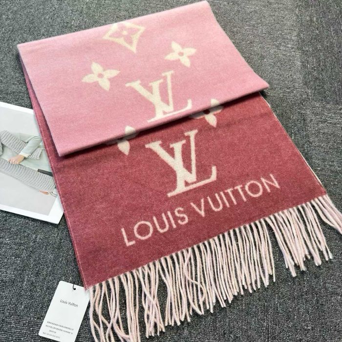 Louis Vuitton szalik męski damski, kaszmir 28496