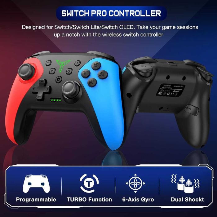Bezprzewodowy kontroler do Nintendo Switch/Switch 2/Lite/OLED