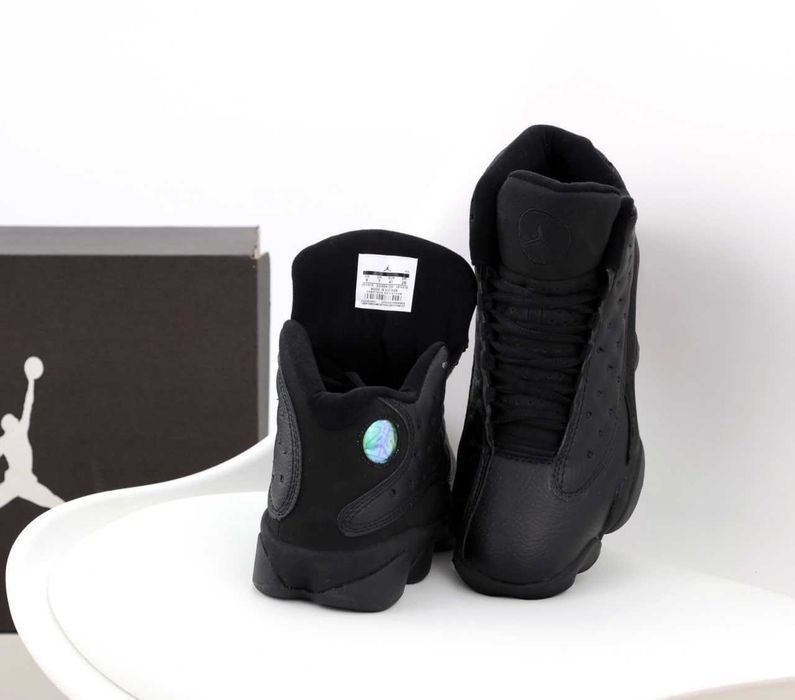 Кросівки Nike Air Jordan 13 Triple Black premium