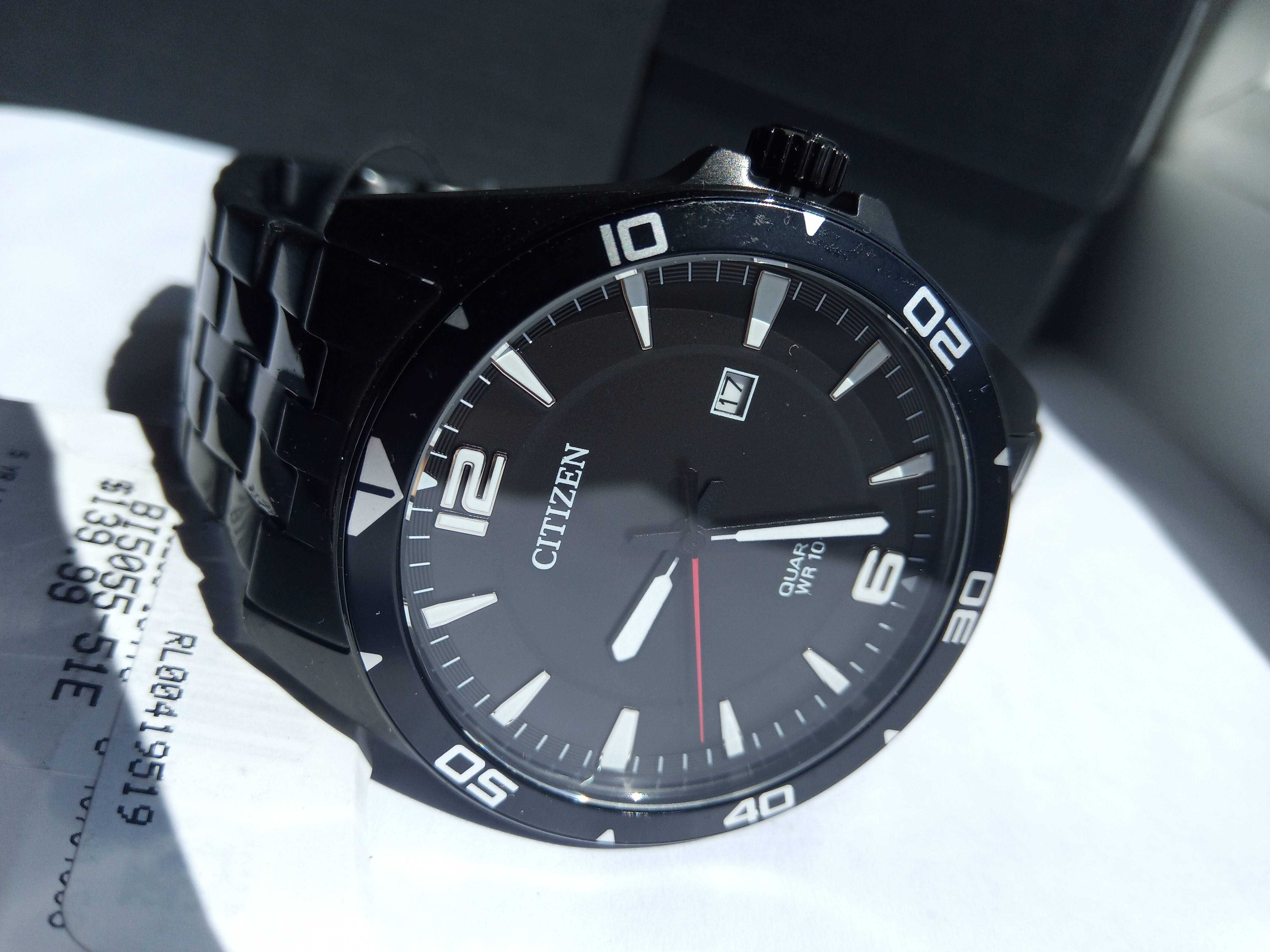Современные японские мужские часы Citizen BI5055-51E. РРЦ $210